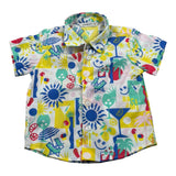 Manuel Ritz Camicia Mezza Manica Stampa Fantasia Bianco per Bambino MR2587J BIANCO MANUEL RITZ 