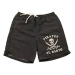 Saint Barth Costume Tinta Unita con Stampa In Contrasto per Bambino TENDER NERO SAINT BARTH 