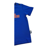 Daniele Alessandrini T-Shirt Girocollo Tinta Unita con Stampa per Neonato 1296M00227 BLU DANIELE ALESSANDRINI 