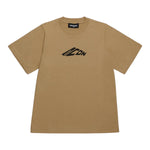 Dsquared2 T-Shirt Girocollo Tinta Unita con Stampa per Bambino DQ2941 BEIGE DSQUARED2 