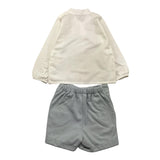 CALAMARO completo 2pz camicia-bermuda bicolore Bianco/azzurro per Neonato 11075 BIANCO/AZZURRO CALAMARO 