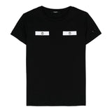 Balmain T-Shirt Tinta Unita con Logo per Bambina BV8A91 NERO BALMAIN 