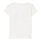 Liu Jo T-Shirt Girocollo Tinta Unita con Brillantini per Neonata KA5020NX BIANCO LIU JO 