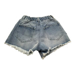 Lu Lu By Miss Grant Short In Denim Tinta Unita per Bambina LL3372 AZZURRO LU LU BY MISS GRANT 