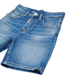 Dsquared2 Bermuda In Denim Tinta Unita per Bambino DQ2838XXX BLU DSQUARED2 