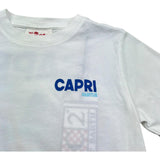 Saint Barth T-Shirt Girocollo Tinta Unita con Stampa per Bambino PORTLAND BIANCO SAINT BARTH 