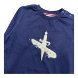 CESARE PACIOTTI shirt girocollo tinta unita con stampa Blu per Neonato TSP5372B BLU CESARE PACIOTTI 
