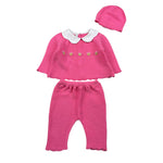 Le Coconne Completo 3 Pezzi Maglia-Pantalone-Cappello per Neonata LCN2440 FUXIA LE COCONNE 