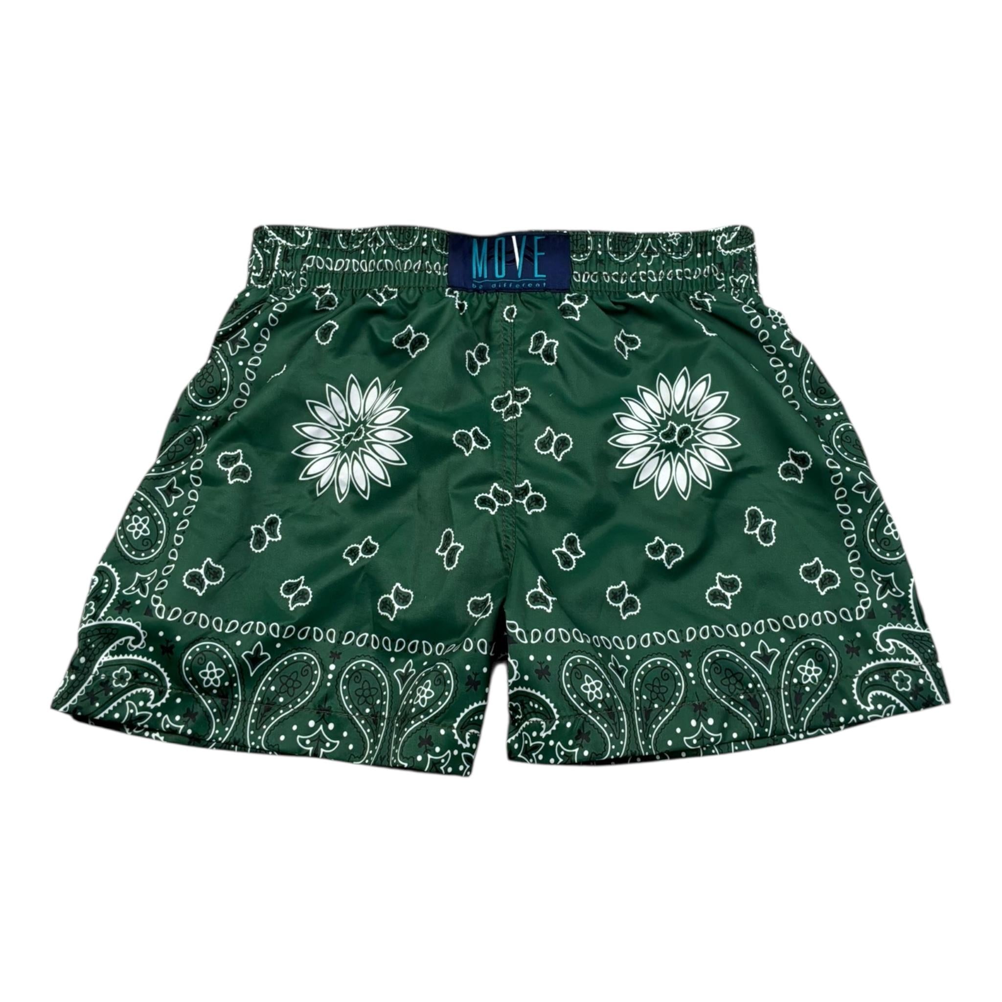 Move Costume Modello Boxer Tinta Unita con Fantasia per Bambino BANDANAVERDE VERDE MOVE 