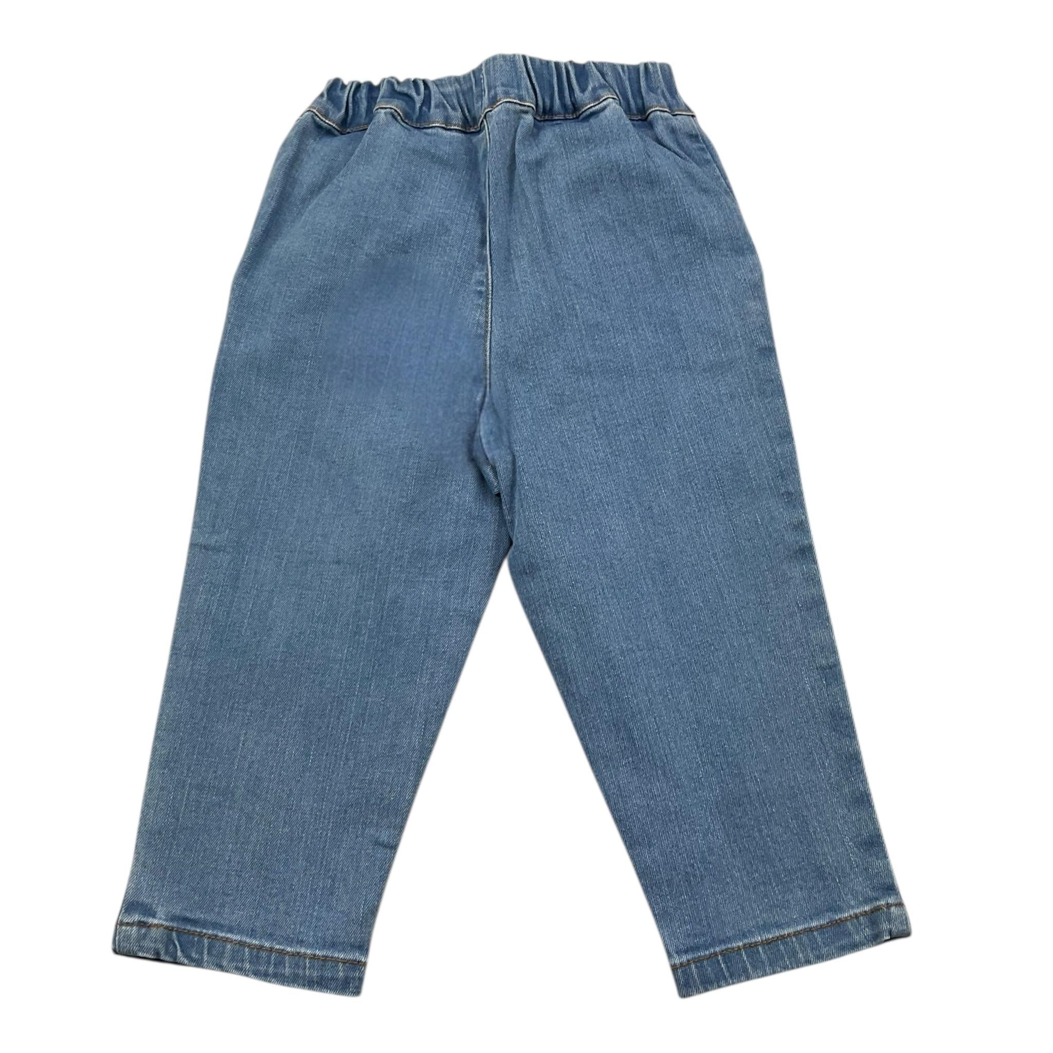 CARRE'MENT BEAU jeans tinta unita con elastico in vita Azzurro per Neonata Y04160 AZZURRO CARRE'MENT BEAU 