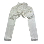 Monnalisa Coprispalle Tinta Unita con Balzed per Bambina 715802 PANNA MONNALISA 