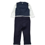 Carlo Pignatelli Completo 4 Pezzi Camicia-Gilet-Papillion-Pantalone per Neonato COMC91102BL BLU CARLO PIGNATELLI 