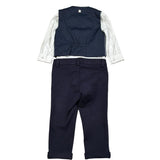 Carlo Pignatelli Completo 4 Pezzi Camicia-Gilet-Papillion-Pantalone per Neonato COMC91102BL BLU CARLO PIGNATELLI 