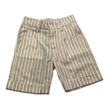 Please Bermuda Fantasia A Righe Beige Per Neonato