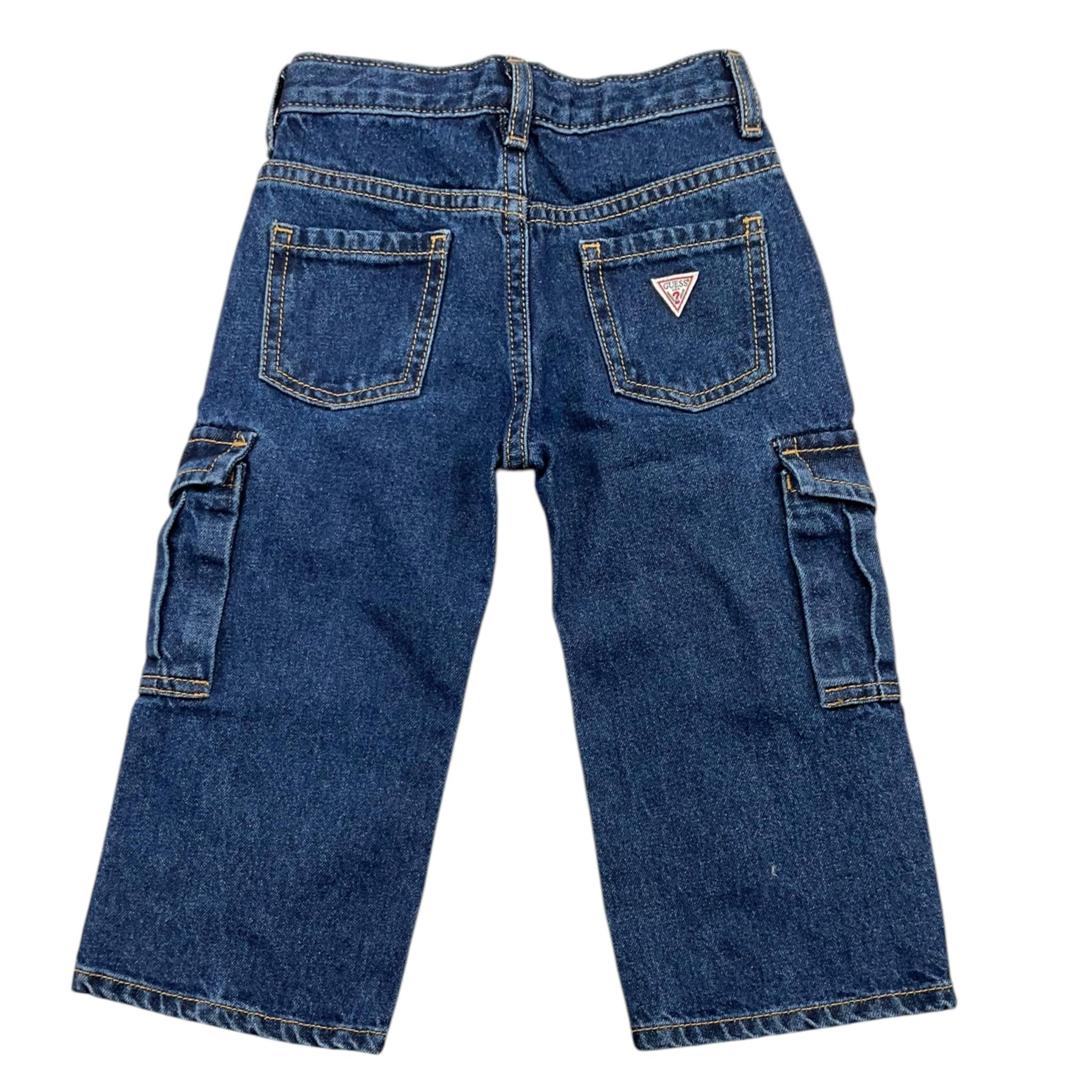 GUESS jeans tinta unita modello a palazzo con girovita regolabile Blu per Bambina K4YA00D5FL0 BLU GUESS 