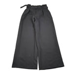 Lu Lu By Miss Grant Pantalone Tinta Unita Modello A Palazzo per Bambina LL3519 NERO LU LU BY MISS GRANT 