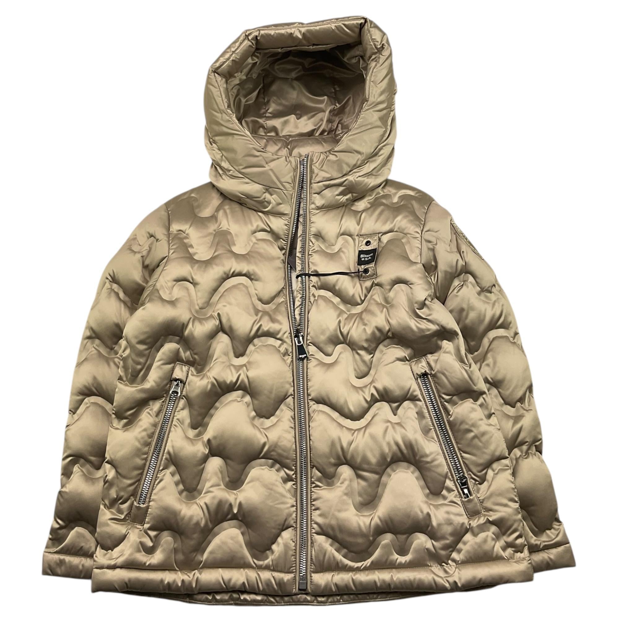 BLAUER giubbino tinta unita con cappuccio Beige per Bambina 24WBLGC03523 BEIGE BLAUER 