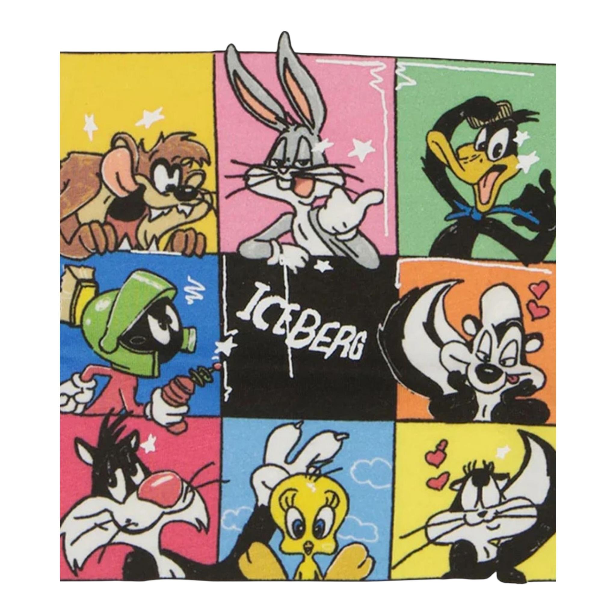 Iceberg T-Shirt Girocollo tinta unita con Stampe In Contrasto Panna per Neonato TSICE5125BXX PANNA ICEBERG 