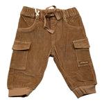 MINI BANDA pantalone tinta unita con elastico in vita Marrone per Neonato 3A639X MARRONE MINI BANDA 