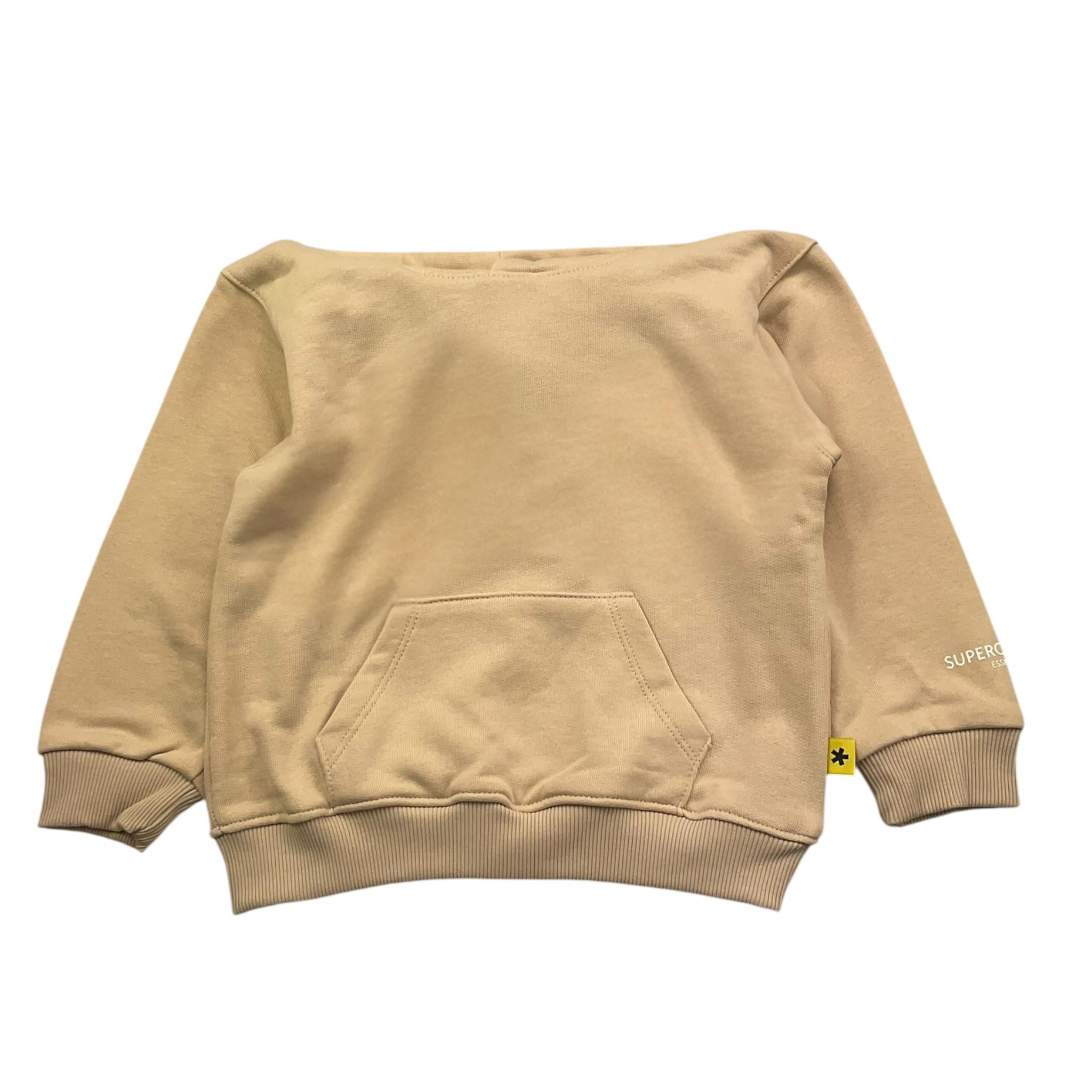 Superculture Felpa Tinta Unita con Cappuccio per Bambina FELPACAP SABBIA SUPERCULTURE 