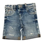 Guess Bermuda In Denim Tinta Unita con Girovita Regolabile per Neonato N5GD00D41E0 AZZURRO GUESS 