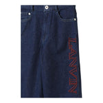LANVIN jeans tinta unita cn logo Blu per Bambino N30132 BLU LANVIN 