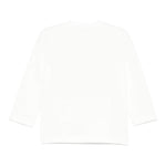 IL GUFO shirt girocollo tinta unita con ricami Panna per Neonato A24TA355MF002 PANNA IL GUFO 