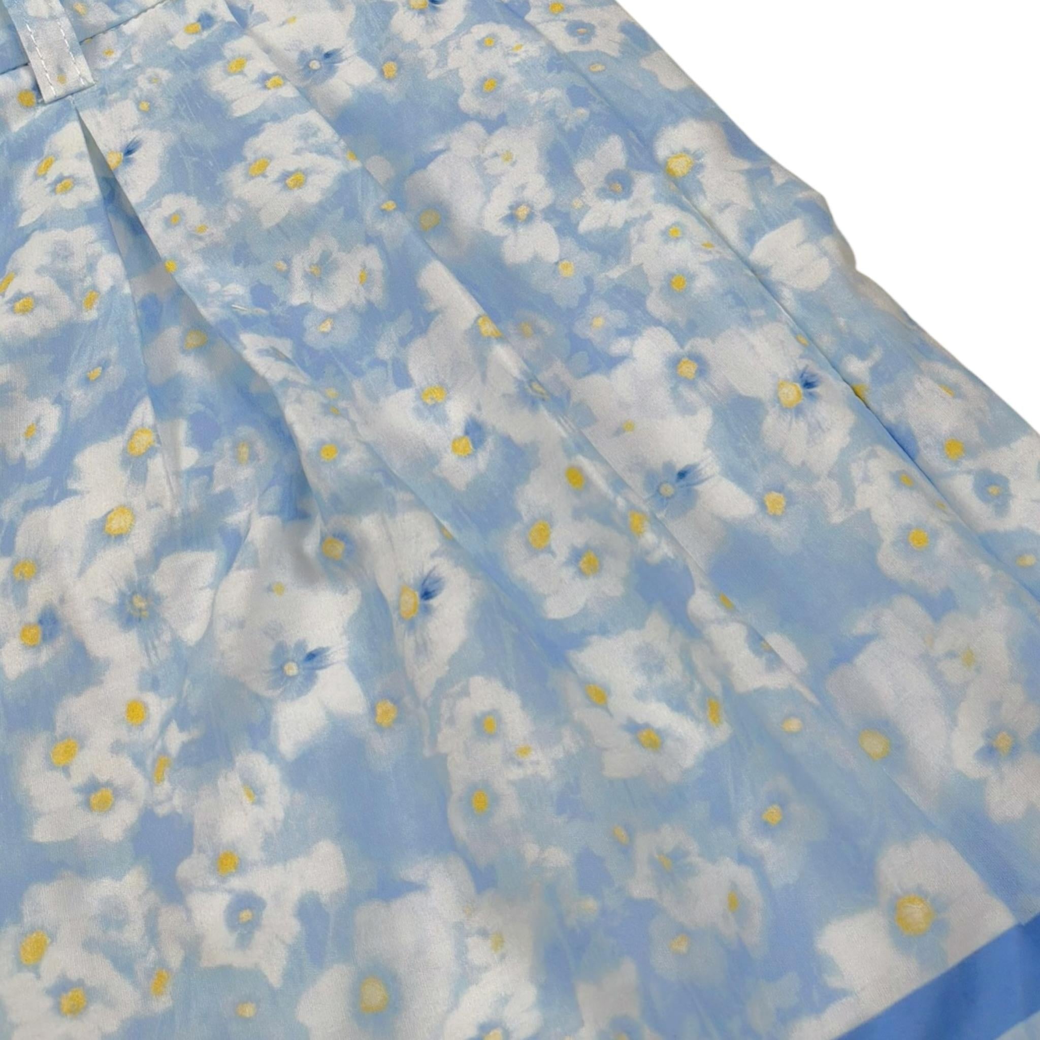 Philosophy Short Tinta Unita con Stampa Fiori per Bambina I1E412X BIANCO PHILOSOPHY 