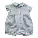 Le Bebe Pagliaccetto Mezza Manica Fantasia A Righe per Neonato LBB5333 AZZURRO LE BEBE 