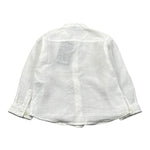 Please Camicia Tinta Unita con Colletto Coreano per Neonato CL28399B73 BIANCO PLEASE 