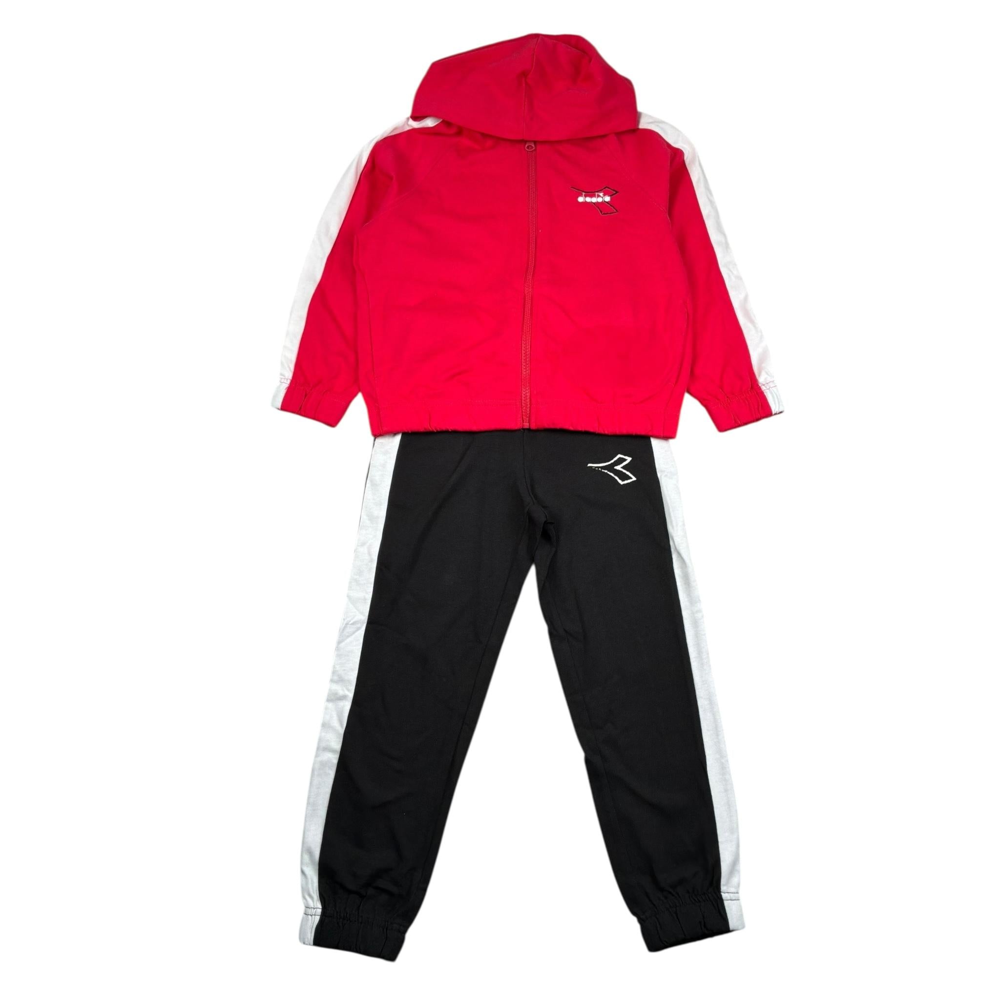 Diadora Completo 2 Pezzi Felpa-Pantalone per Bambina 102181719 FUXIA DIADORA 
