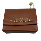 Vicolo Borsa Tinta Unita con Logo E Tracolla per Bambina BRSV MARRONE VICOLO 