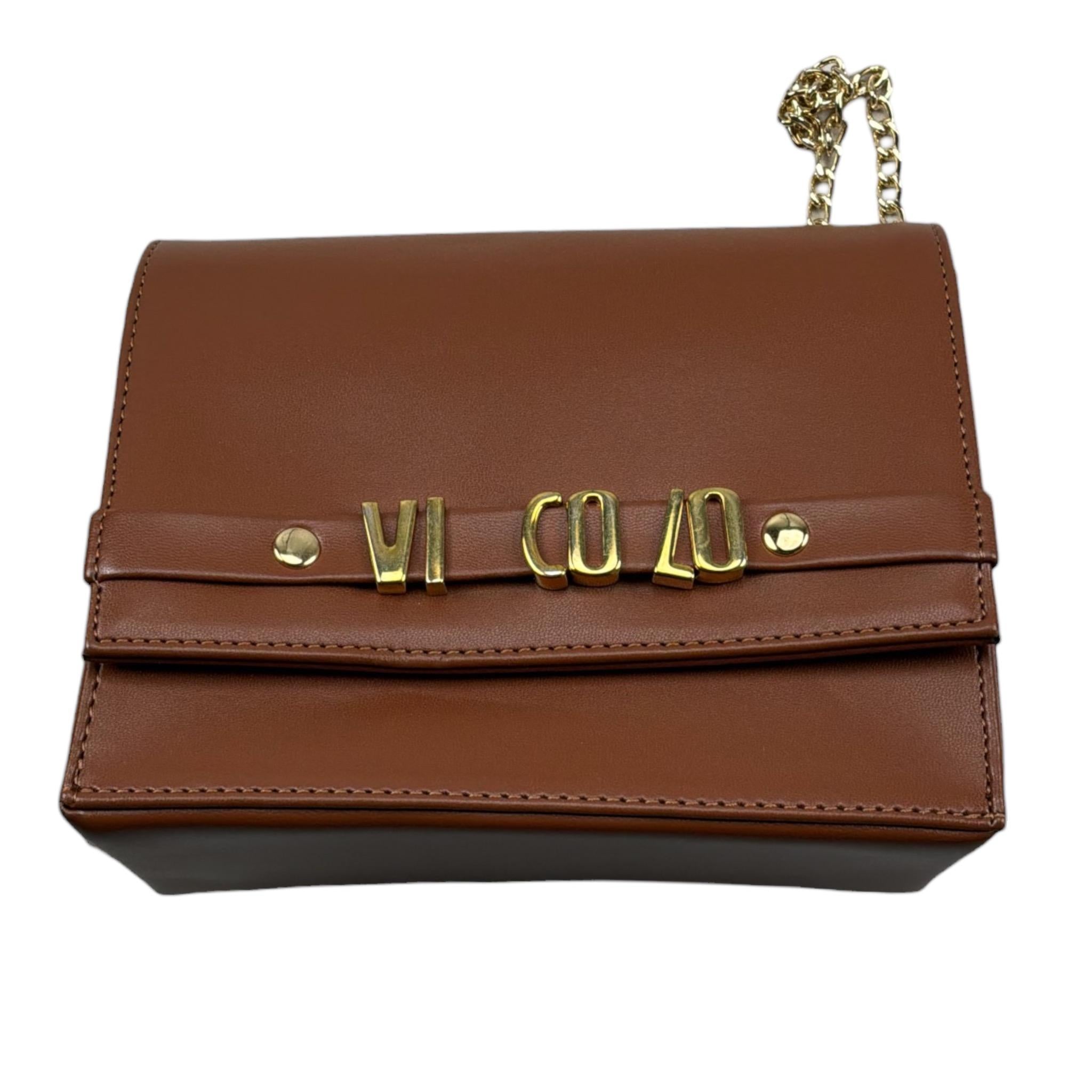 Vicolo Borsa Tinta Unita con Logo E Tracolla per Bambina BRSV MARRONE VICOLO 