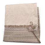 Lalalu' Coperta Tinta Unita con Stampa per Neonata COL11P BIANCO LALALU' 