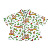Moschino Camicia Mezza Manica Tinta Unita con Stampa per Neonato MUC01L BIANCO MOSCHINO 