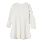 TWINSET abito tinta unita mezzo collo Bianco per Bambina 222GJ223A BIANCO TWINSET 