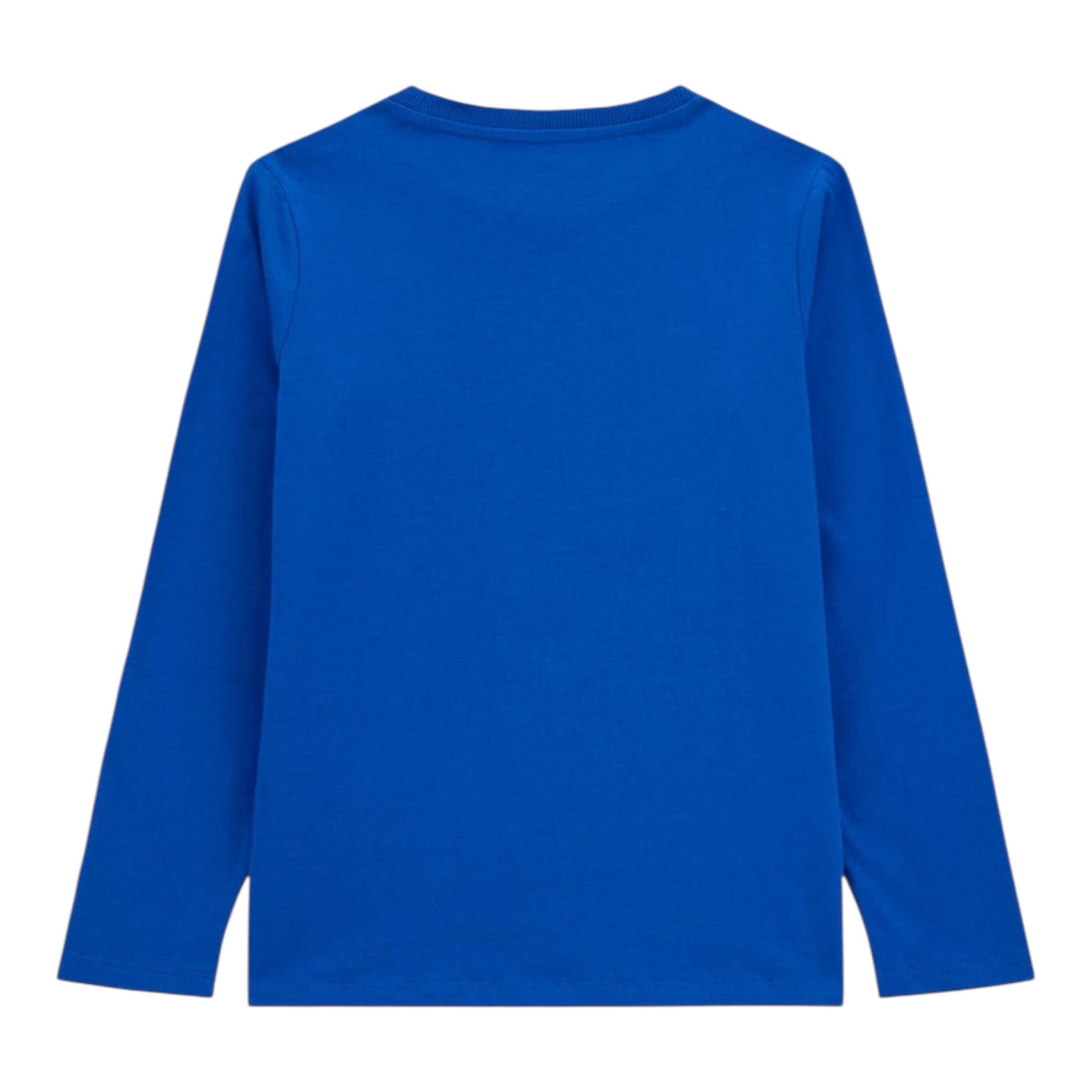 GUESS shirt girocollo tint unita con stampa logo Blu per Bambino L4YI03K8HM4 BLU GUESS 