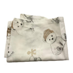 LE BEBE' lenzuola tinta unita con stampa orso Bianco per Neonato LBB5245 BIANCO LE BEBE' 