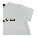 Daniele Alessandrini T-Shirt Girocollo Tinta Unita con Stampa per Bambino 1236M00158 BIANCO DANIELE ALESSANDRINI 