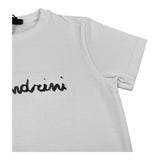 Daniele Alessandrini T-Shirt Girocollo Tinta Unita con Stampa per Bambino 1236M00158 BIANCO DANIELE ALESSANDRINI 