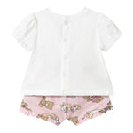 Mayoral Completo 2 Pezzi T-Shirt-Culotte Bianco/Rosa per Neonata 3EK116XX BIANCO/ROSA MAYORAL 