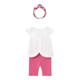 Mayoral Completo 3 Pezzi Canotte-Leggins-Fascia Capelli per Neonata 1763 BIANCO MAYORAL 