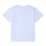 STELLA McCARTNEY t-shirt girocollo tinta unita con stampa Bianco per Bambino TV8T11 BIANCO STELLA McCARTNEY 