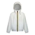 K-Way Giubbino Tinta Unita con Zip E Cappuccio per Bambino K81253WM BIANCO K-WAY 