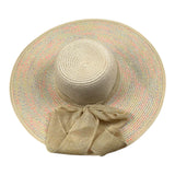 Fun & Fun Cappello In Paglia Tinta Unita con Fiocco per Bambina FNJAC12218 BEIGE FUN & FUN 
