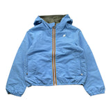 K-Way Giubbino Reversibile Bicolore con Zip E Cappuccio per Bambino K2145HW AZZURRO/VERDE K-WAY 