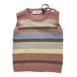 TRUSSARDI gilet tinta unita con fantasia a righe Rosa per Neonata TIA25186GL ROSA TRUSSARDI 