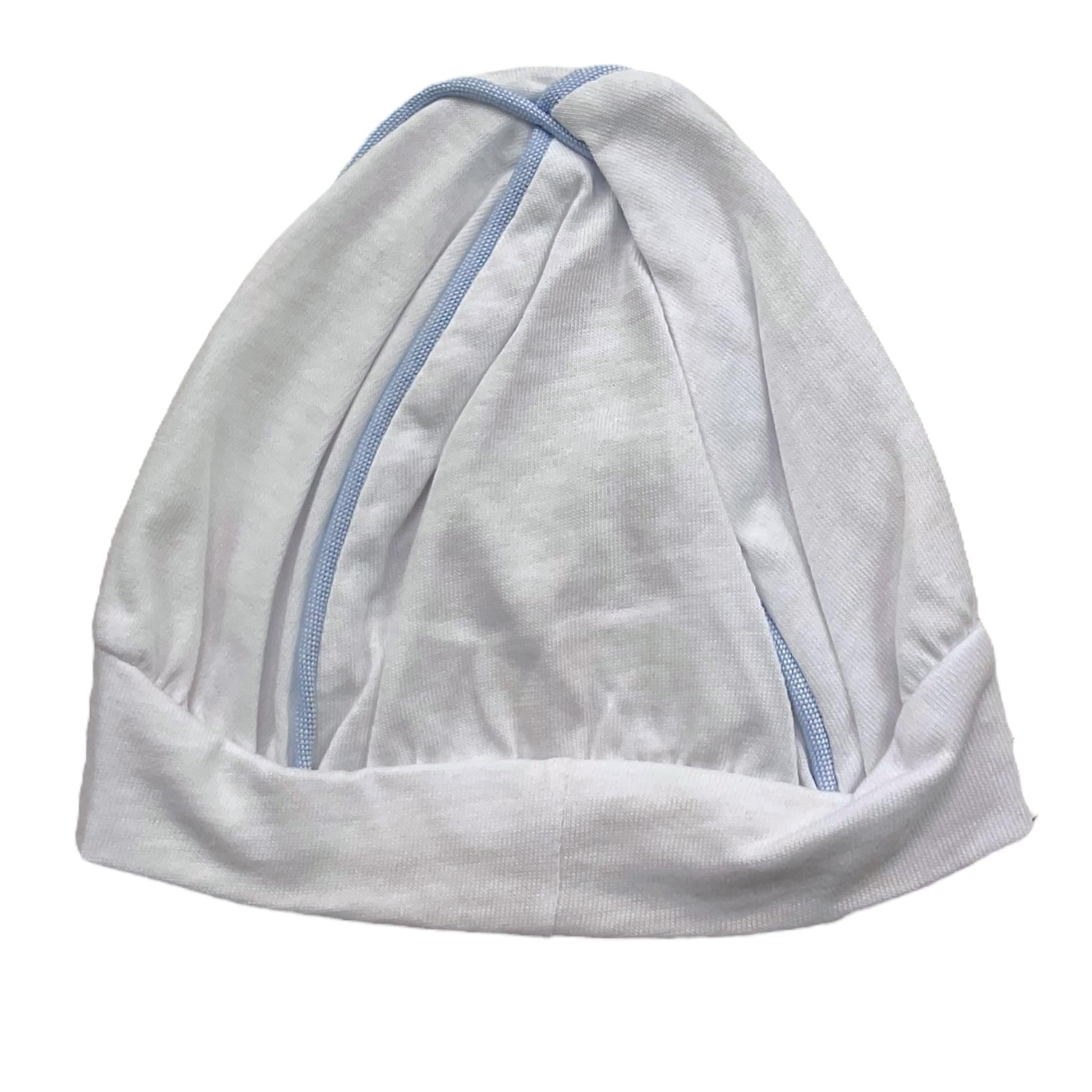 Ninnaoh Cappello Tinta Unita con Stampa per Neonato E18314 BIANCO NINNAOH 