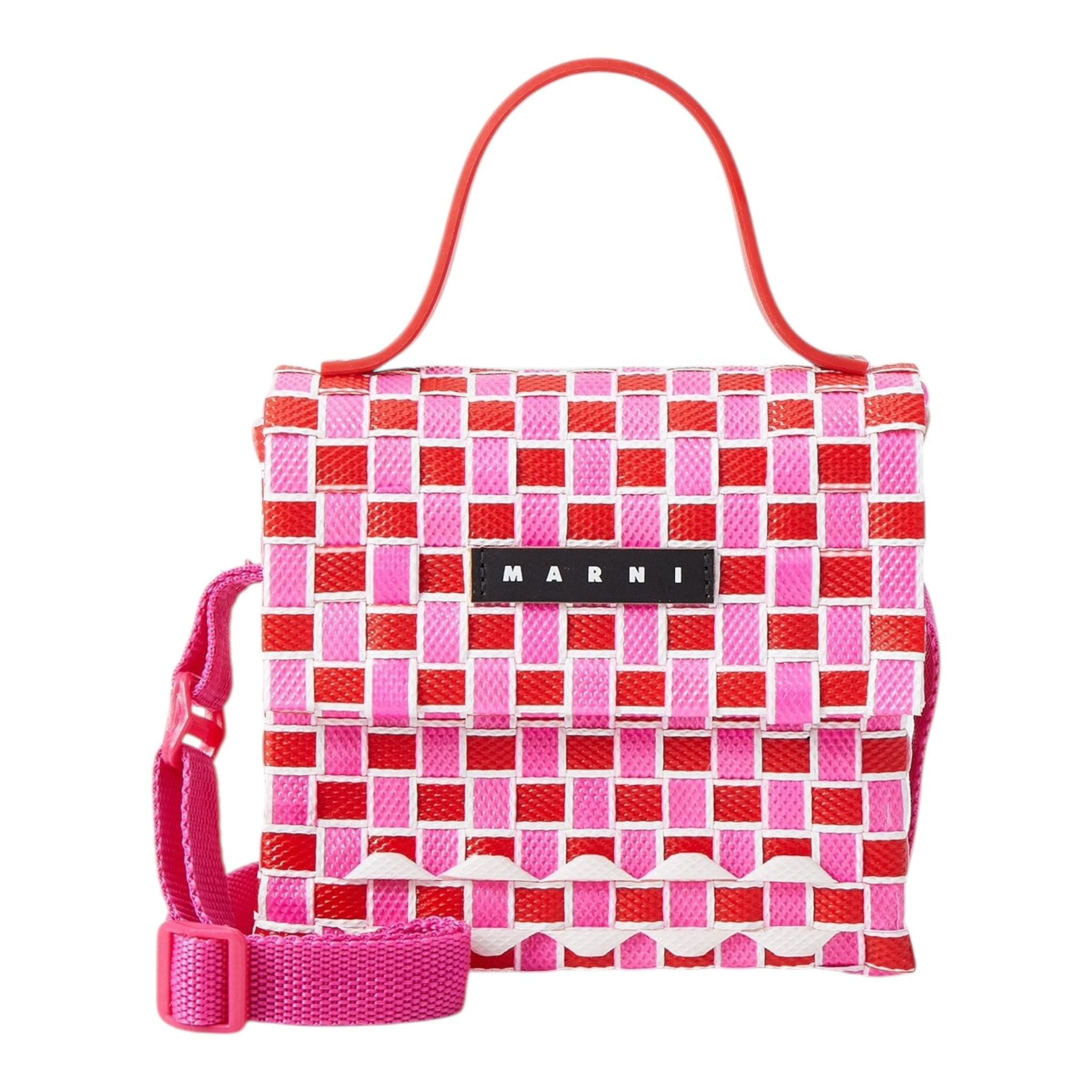 Marni Borsa Bicolore con Tracolla per Bambina M01481 ROSA/ROSSO MARNI 