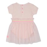 Billieblush Abito Tinta Unita Mezza Manica con Tulle per Neonata U21007 ROSA BillIEBLUSH 